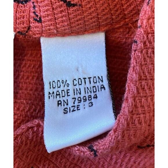 Chico’s Design 100% Cotton Button Front Shirt Jacket Size 3 / US XL Women’s Red - Picture 5 of 8